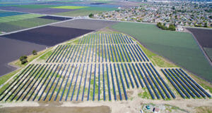 Aerial photo of Solar Array in Salinas