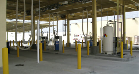 Photo of a commercial fueling facility
