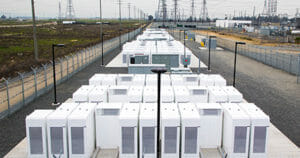 Photo of an outdoor energy storage system