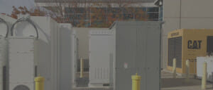 Photo of outdoor electrical transformer boxes