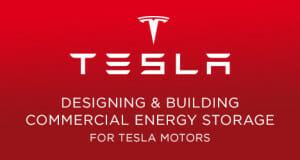 Tesla Logo: Designing and building commercial energy storage for Tesla Motors