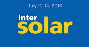 Intersolar July 12-14, 2016