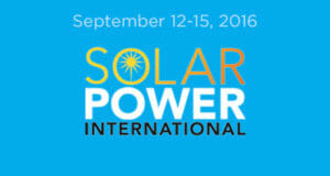 SOlar Power International September 12-15, 2016