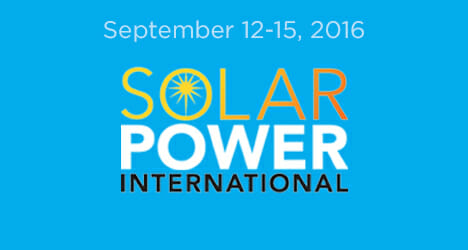 SOlar Power International September 12-15, 2016