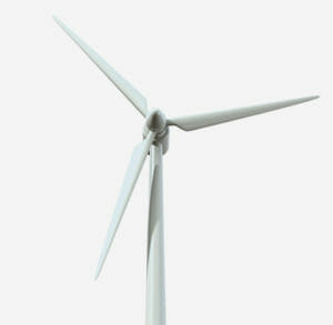 Close up of a windmill turbine