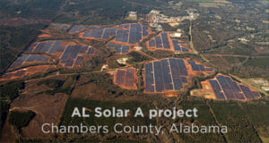 Aerial Photo of AL Solar A Project Chambers County, Alabama