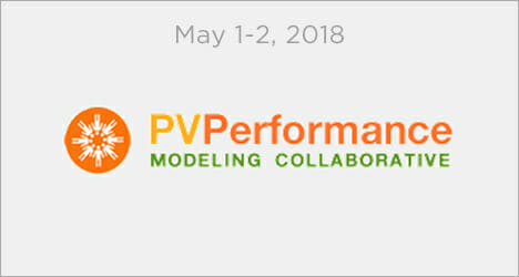 PVPerformance Modeling Collaborative May 1-2,2018