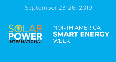 Solar Power International North America Smart Energy Week September 23-26, 2019