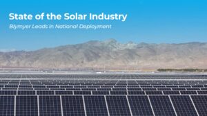 Blymyer - blog - State of Solar Industry - utility scale solar PV image