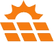 orange solar icon