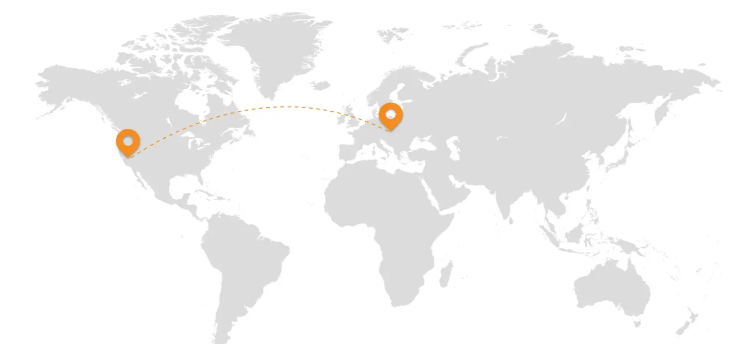 Map showing Blymyer Engineers locations